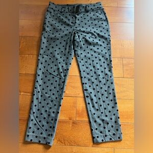 Polka dot slack dress pants